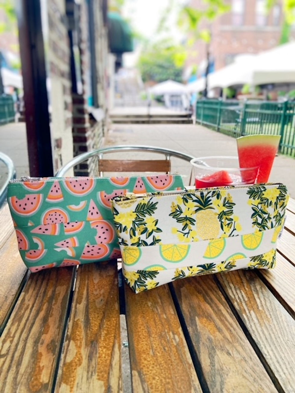 Thumbnail: travel cosmetic bag- tropical fruits