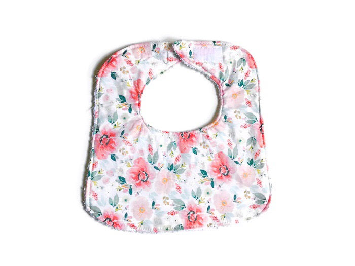 Floral Print Baby Bib Lilies