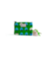 green strawberry coin purse