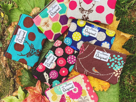 Cloth Coin Purses Loving Echino Fabric