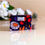 Thumbnail: small coin purse - purple and red floral print