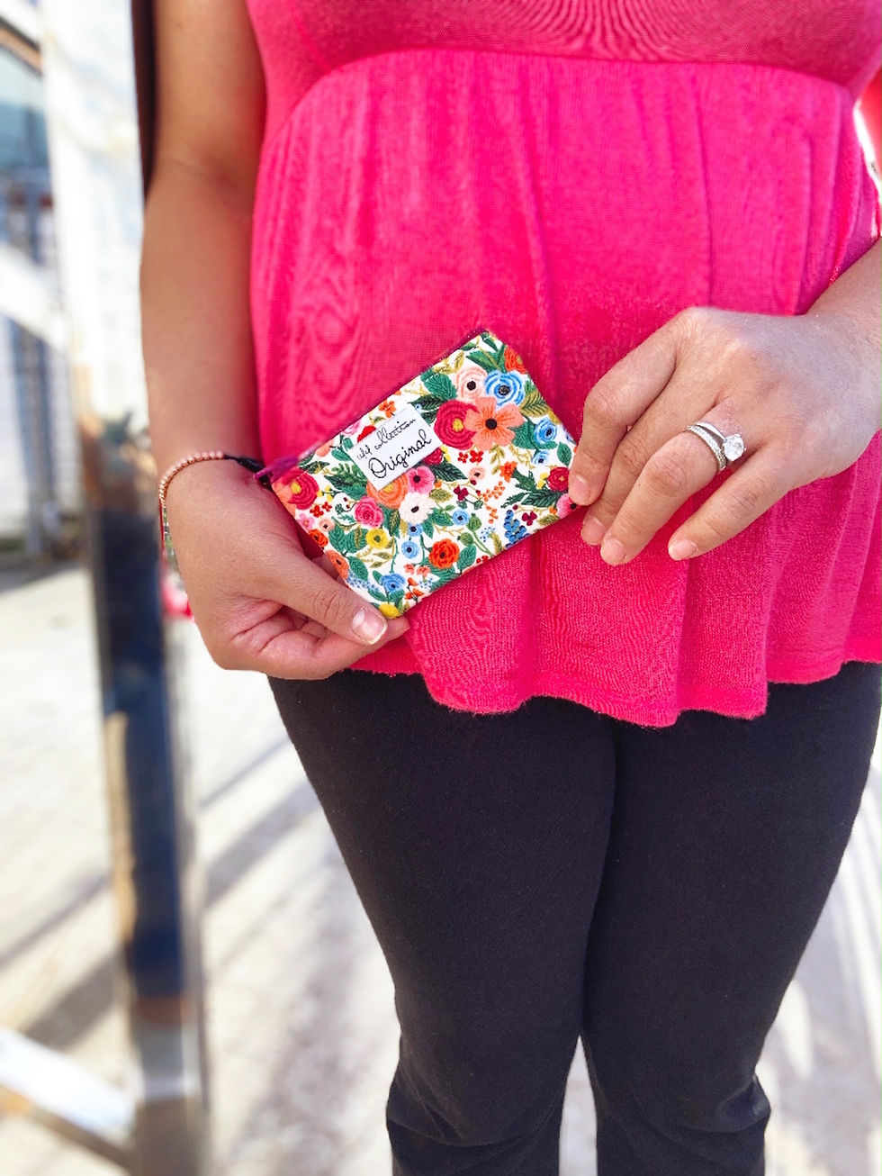 Change Purse - Floral Print Rifle Paper Co Fabric