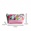 Thumbnail: Pink Leather Floral Makeup Bag