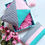 Thumbnail: cute makeup bags - aqua and pink