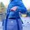 Thumbnail: fabric tote bag - navy blue