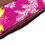 Thumbnail: Small Makeup Bag - Pink Floral Print Fabric