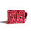 Thumbnail: red wristlet purse showing two front card pockets and main compartment