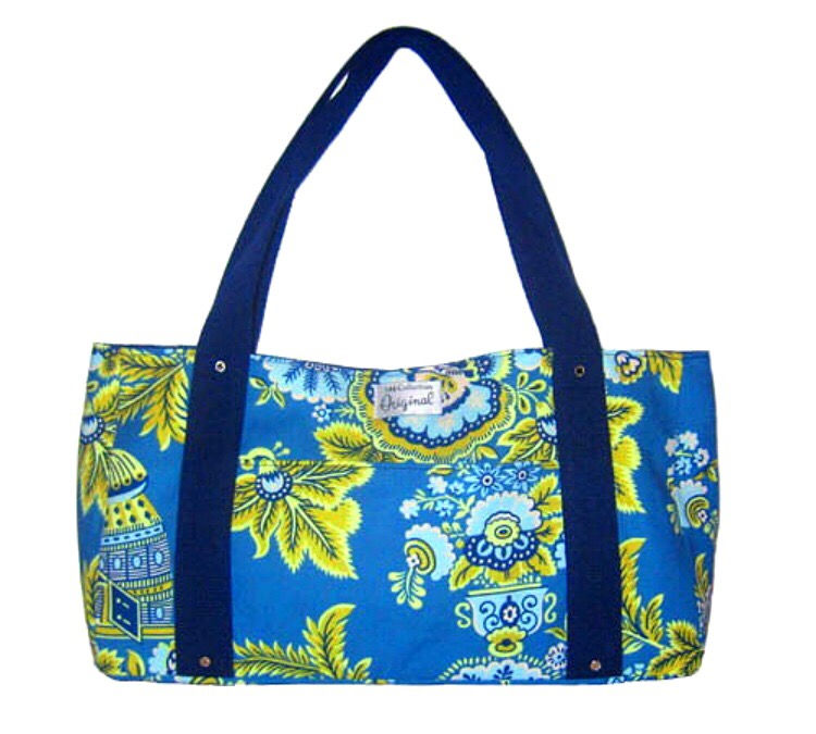 Handmade bag - Blue Floral Print