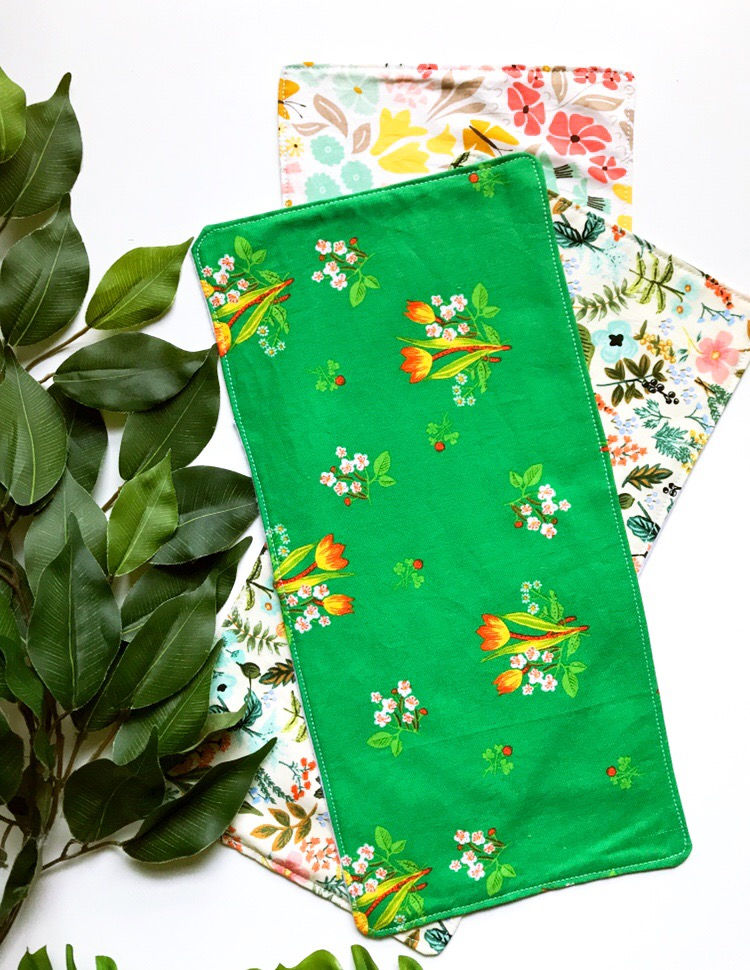 Floral Baby Girl Burp Cloths