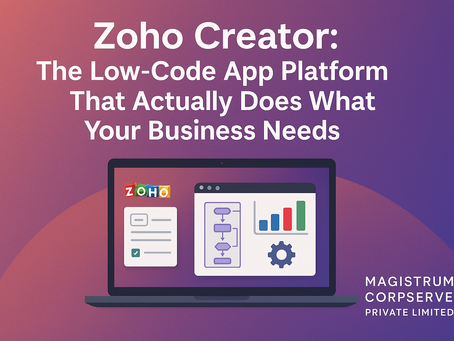 Zoho Creator: The Low-Code App Platform That Actually Does What Your Business Needs.