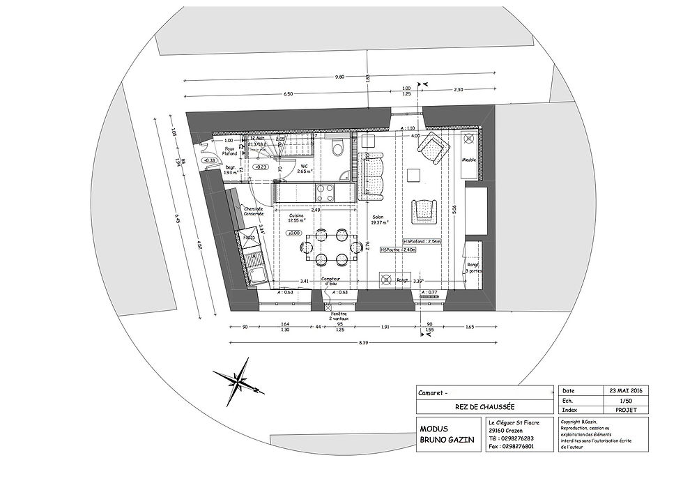 Plan du nouveau RDC