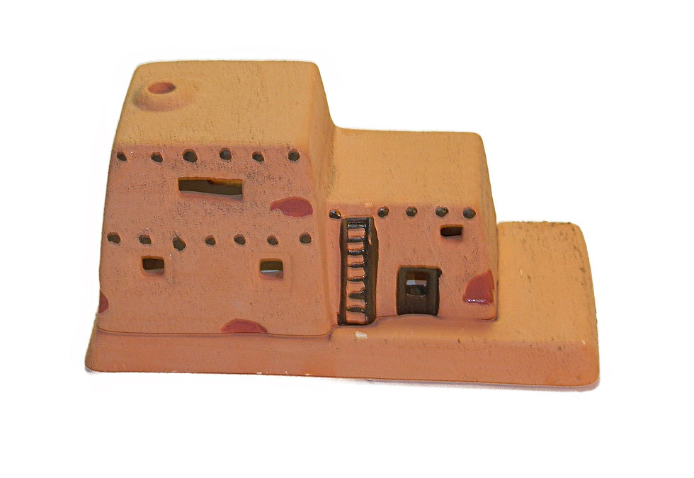 CERAMIC SW ADOBE INCENSE CONE BURNER