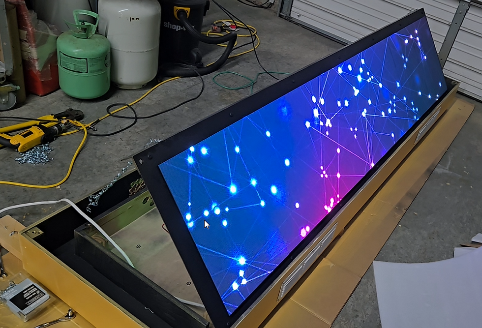 This sign requires rear access for service so we hinged the aluminum plate inside the frame