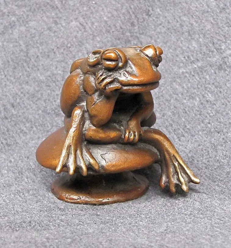 2nd Frog in Contemplation by Deran Wright