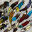 Thumbnail: Stained glass feathers by Linda Lupher