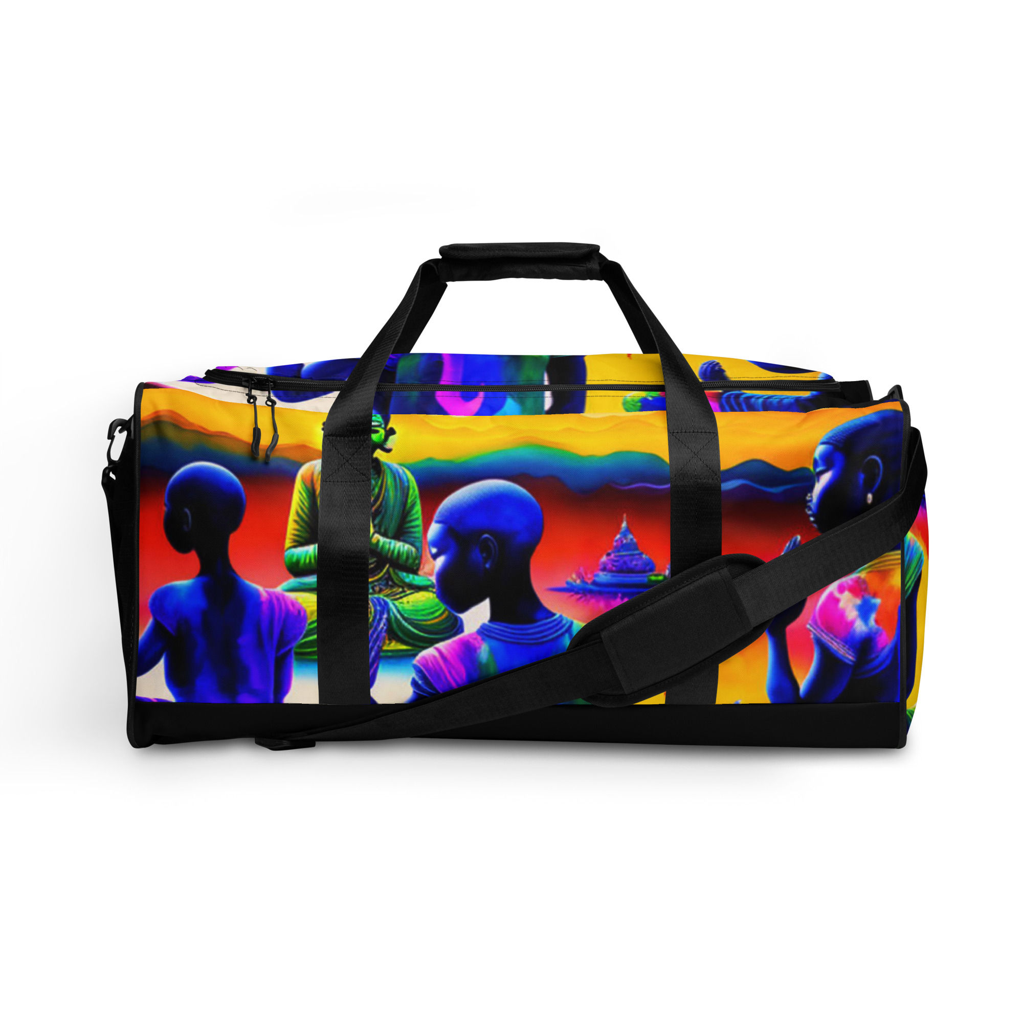 African Children Meditating Duffle bag