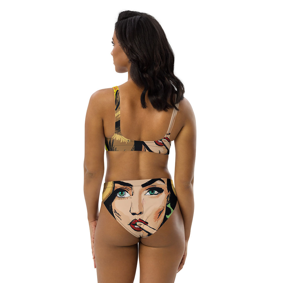 Thumbnail: Cool Naught Couple Recycled high-waisted bikini