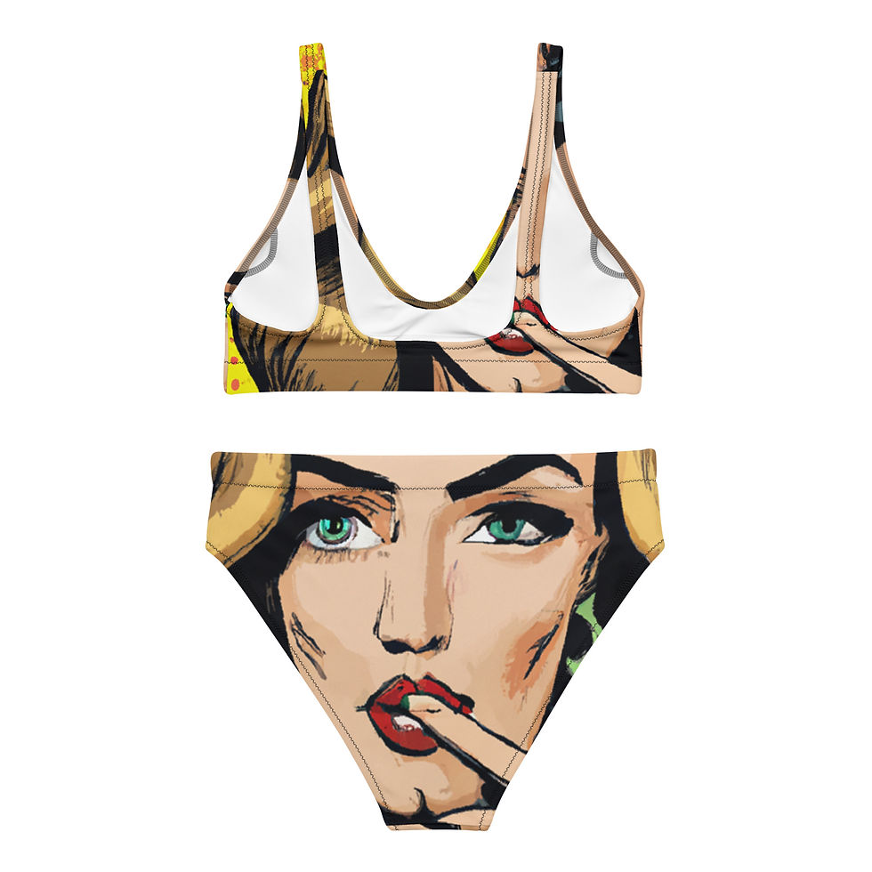 Thumbnail: Cool Naught Couple Recycled high-waisted bikini