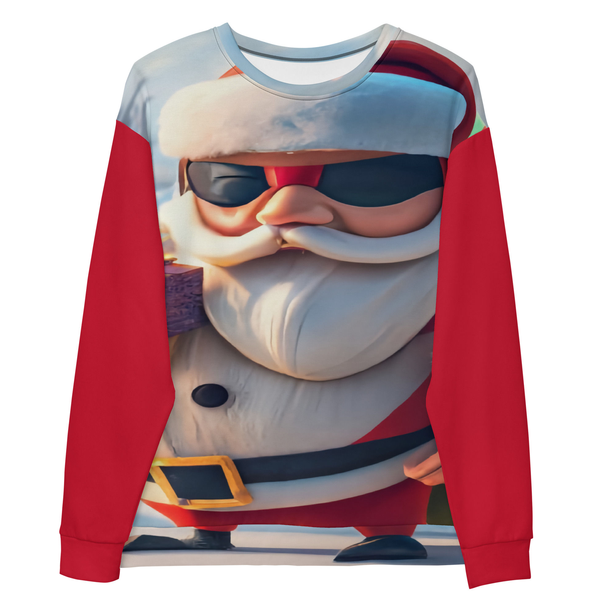 CHRISTMAS SANTA NINJA GIFTS RED SLEEVES