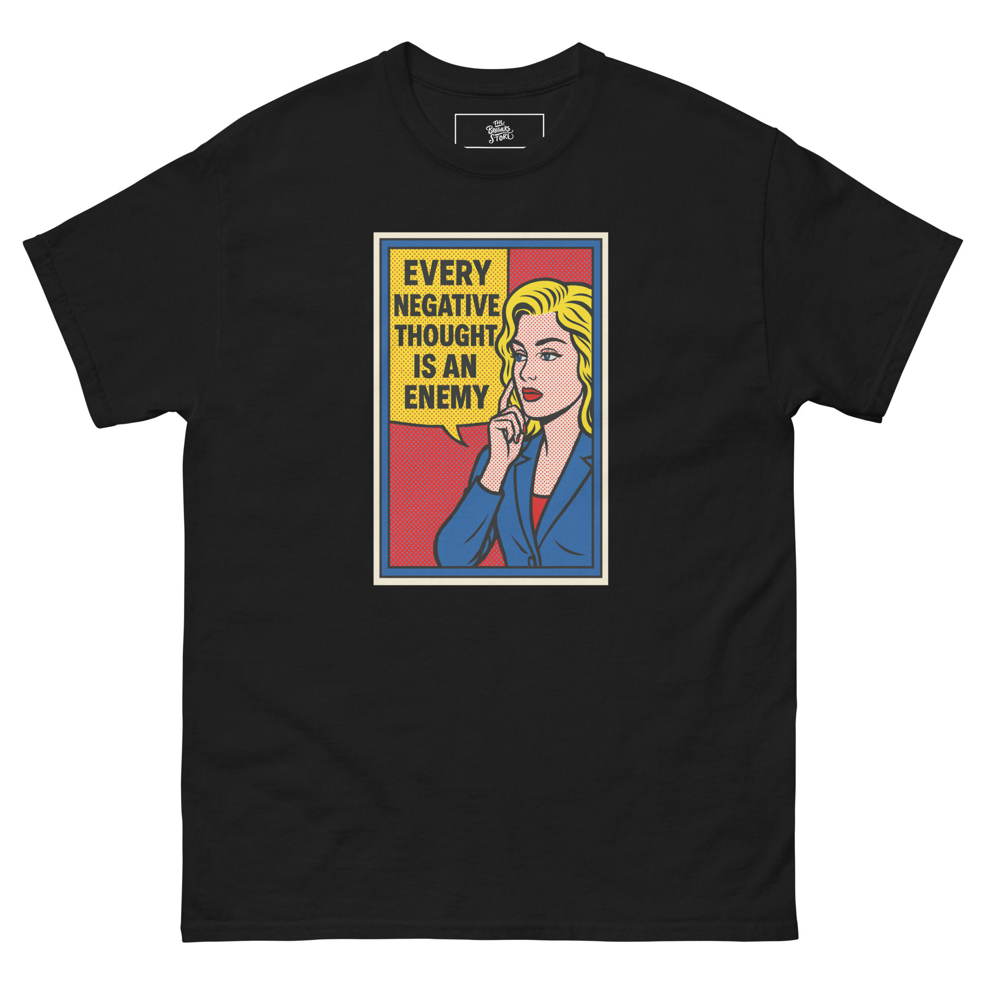 Every Thought Pop Art T-Shirt Black