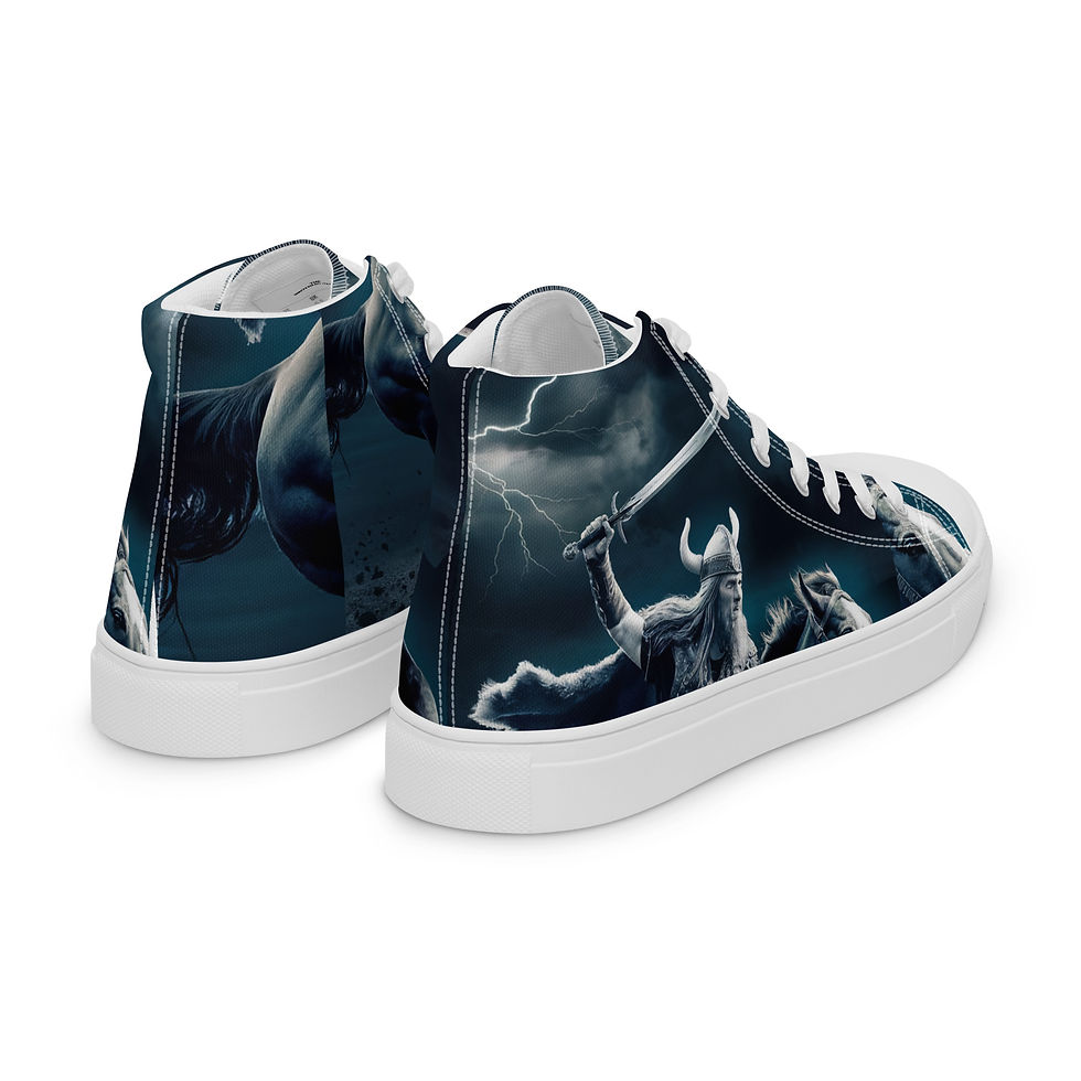 Thumbnail: The Viking high top canvas shoes