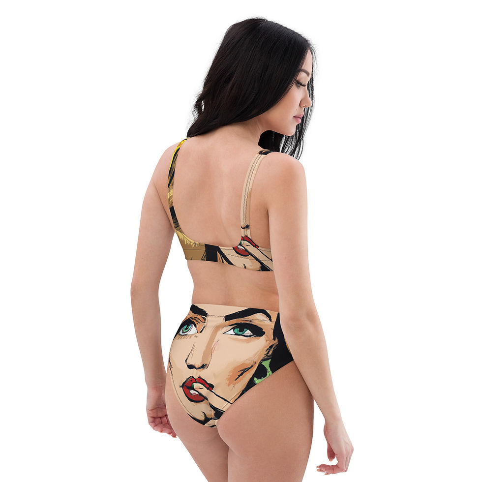 Thumbnail: Cool Naught Couple Recycled high-waisted bikini