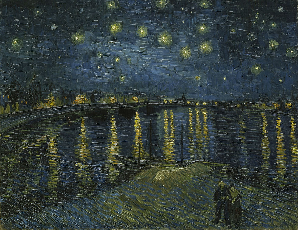 'The Starry Night' by Vincent van Gogh, 1889 (public domain).