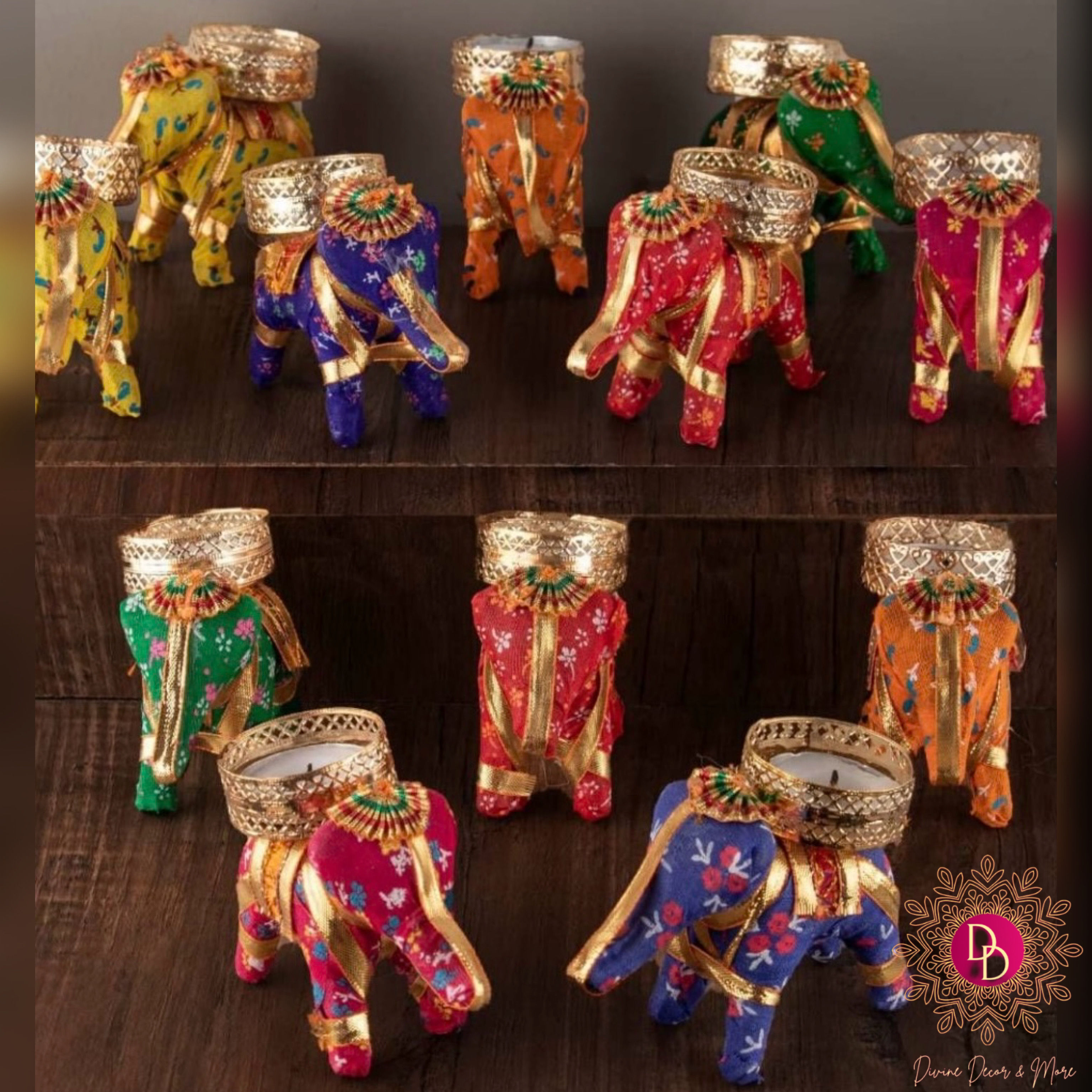 Elephant Tlight Holder 