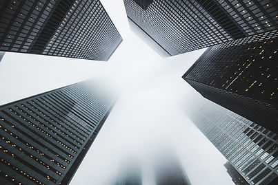 Skyscrapers In Fog