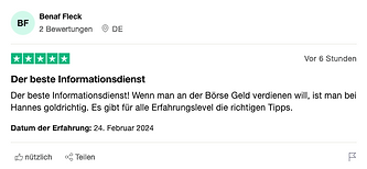 Trustpilot, Bewertung, Kundenzufriedenheit