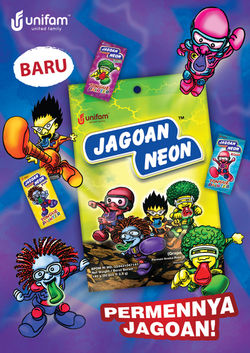 Jagoan Neon Assorted Candy - IDN
