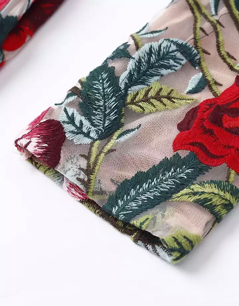 Thumbnail: Floral Mesh Mini Dress