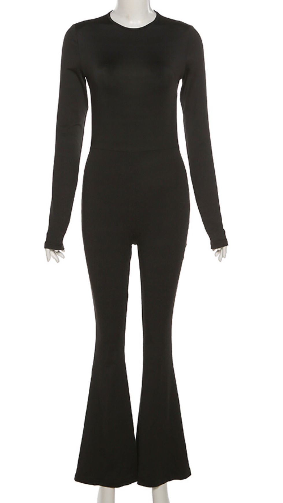 Thumbnail: Cut-Out Back Flare Jumpsuit