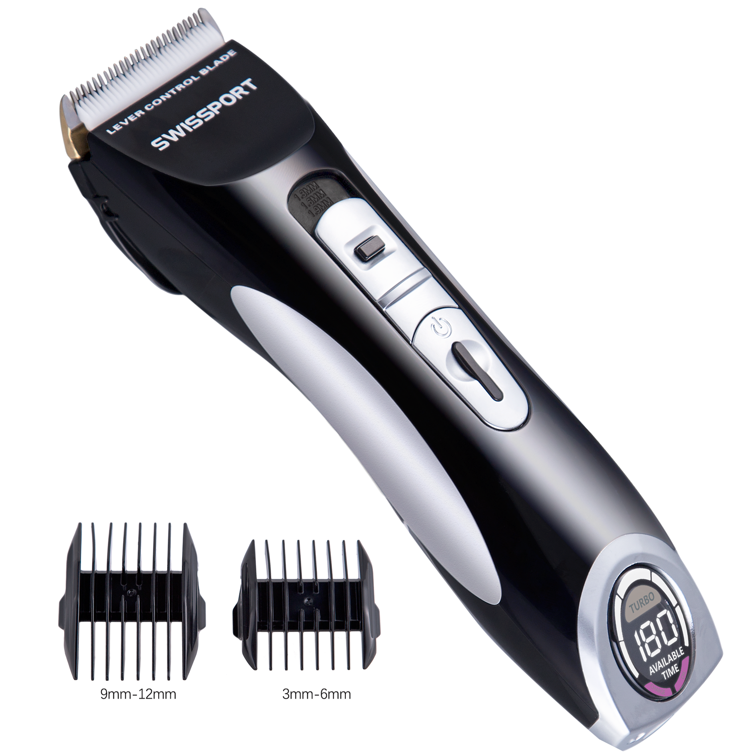 Titanium Ceramic Blade Hair Clipper Rechargeable Battery Hair Trimmer