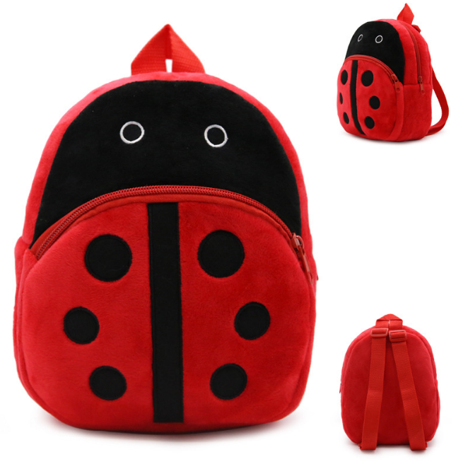 Thumbnail: Cute Plush Baby Backpack School Bag For Kids