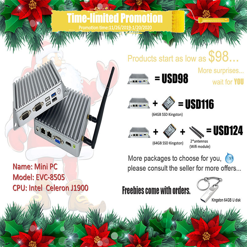 Thumbnail: System unit mini computer and desktops with 1 mini pcie slot