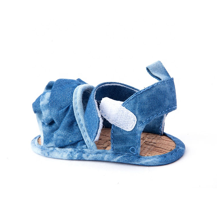 Thumbnail: Summer Bow-Knot Baby Girls Toddler Sandals Anti-Slip Flat First Walkers Shoes