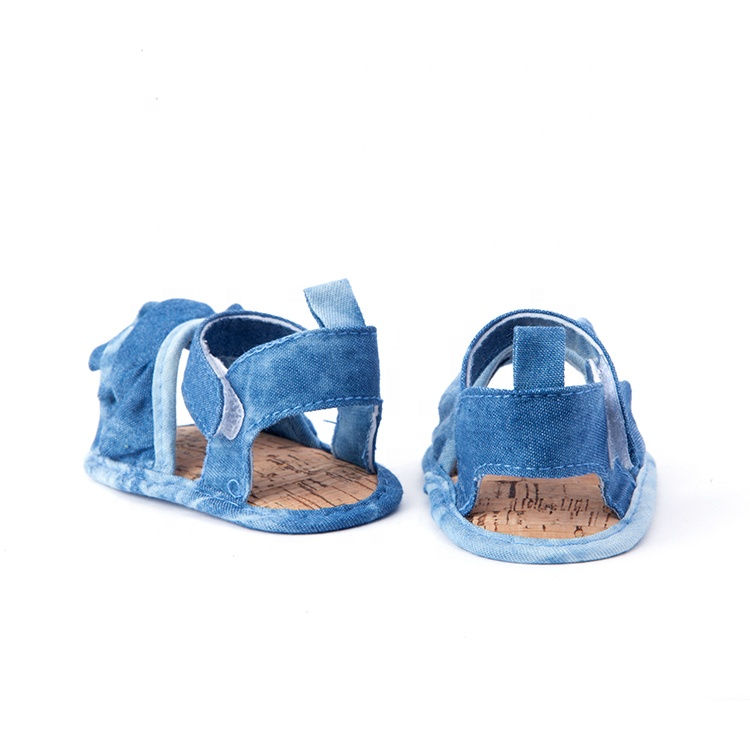 Thumbnail: Summer Bow-Knot Baby Girls Toddler Sandals Anti-Slip Flat First Walkers Shoes