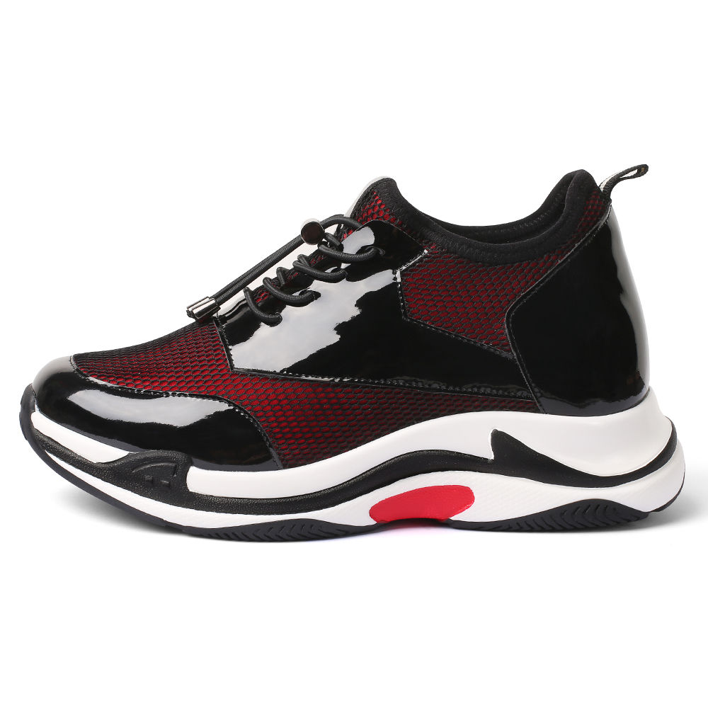 lace upper sport style shoes increase height female shoes