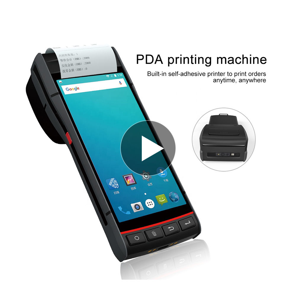 Android POS with QR Code Barcode Scanner 4G LTE Wifi Thermal Printer POS System