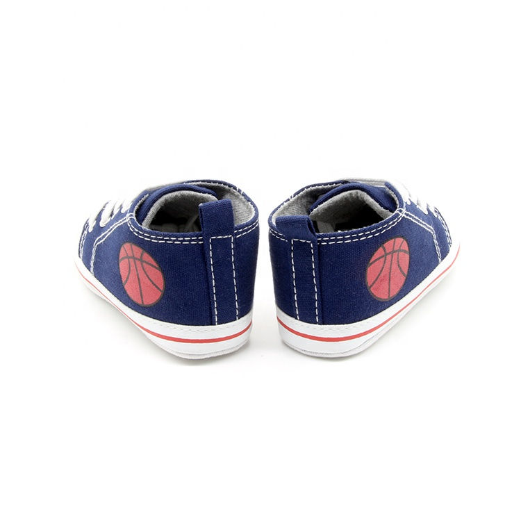 Thumbnail: Baby Denim Sneakers Soft Sole High-Top Ankle Babe Walking Crib Shoes