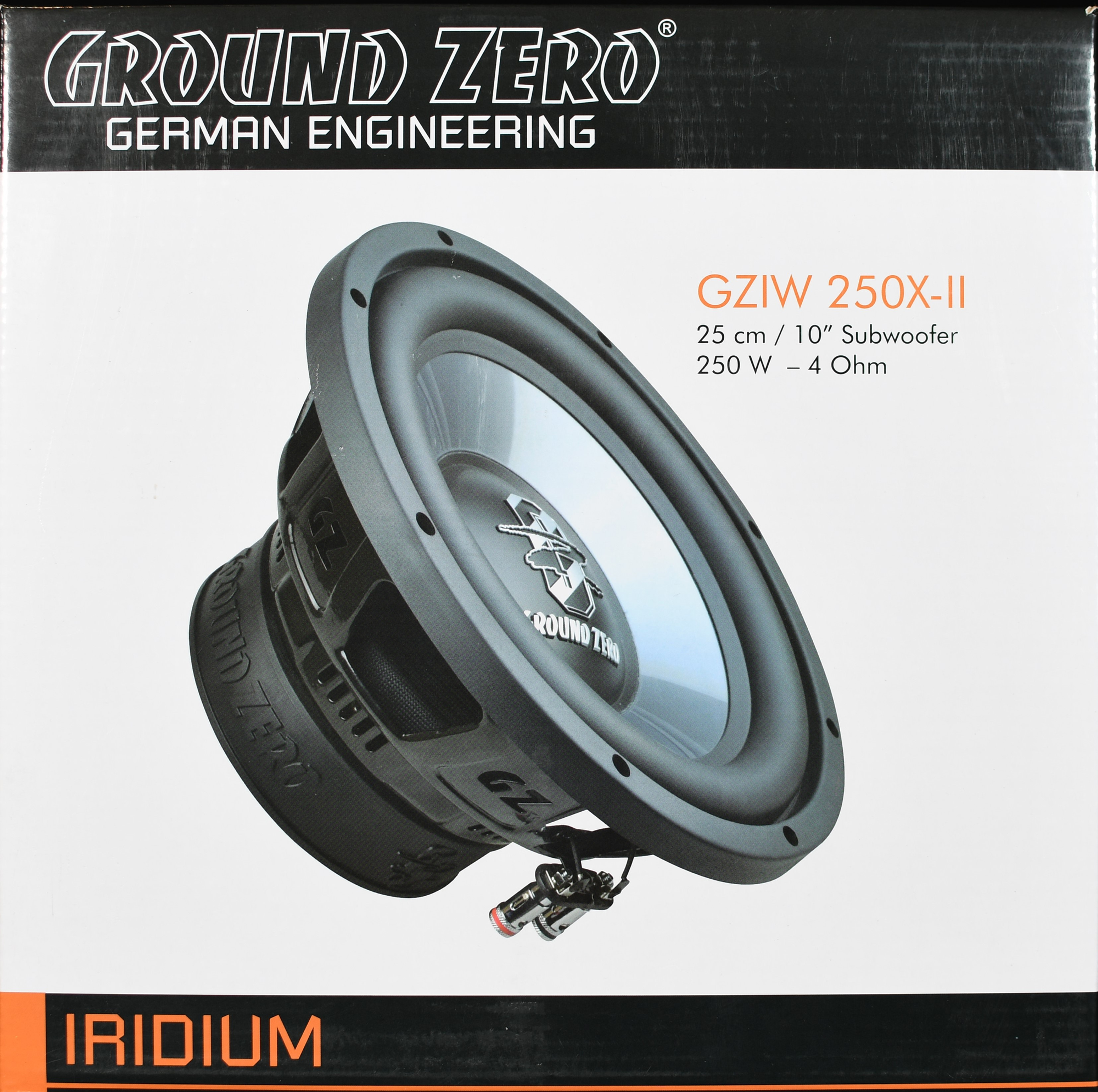 Ground Zero 10" Subwoofer GZIW250X-II