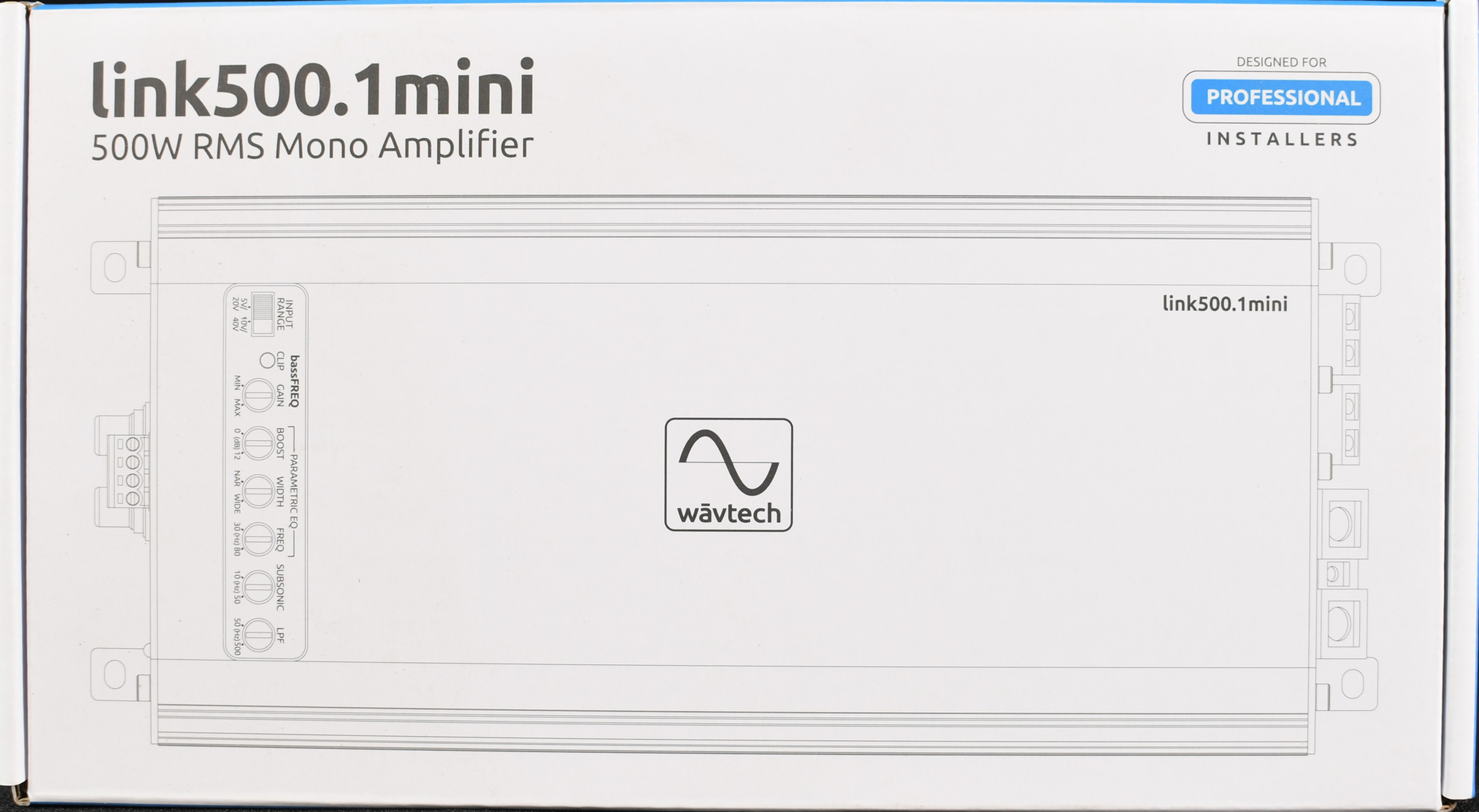 Wavetech link500.1mini (Mono 500 watt Amp)