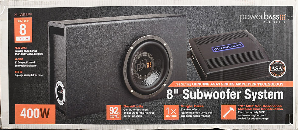 Powerbass 8" All-In-One Subwoofer (XL-WB8PP)