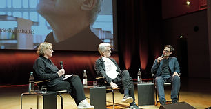 Wim Wenders und Regisseur Marcel Wehn im gemeinsamen Filmgespräch Fotos: Thomas Mandl