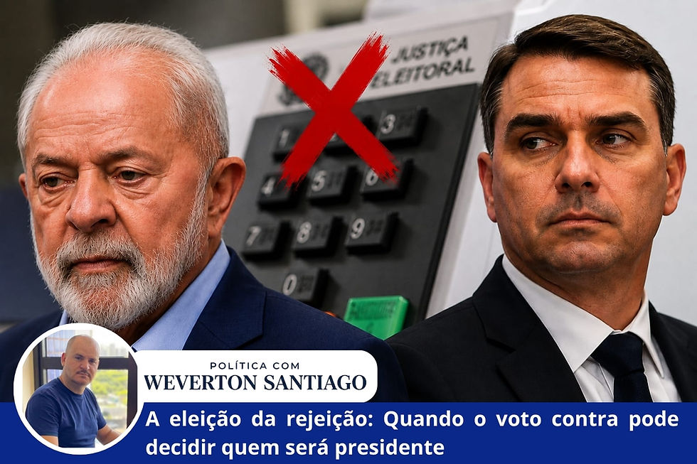 A eleição da rejeição: Quando o voto contra pode decidir quem será presidente