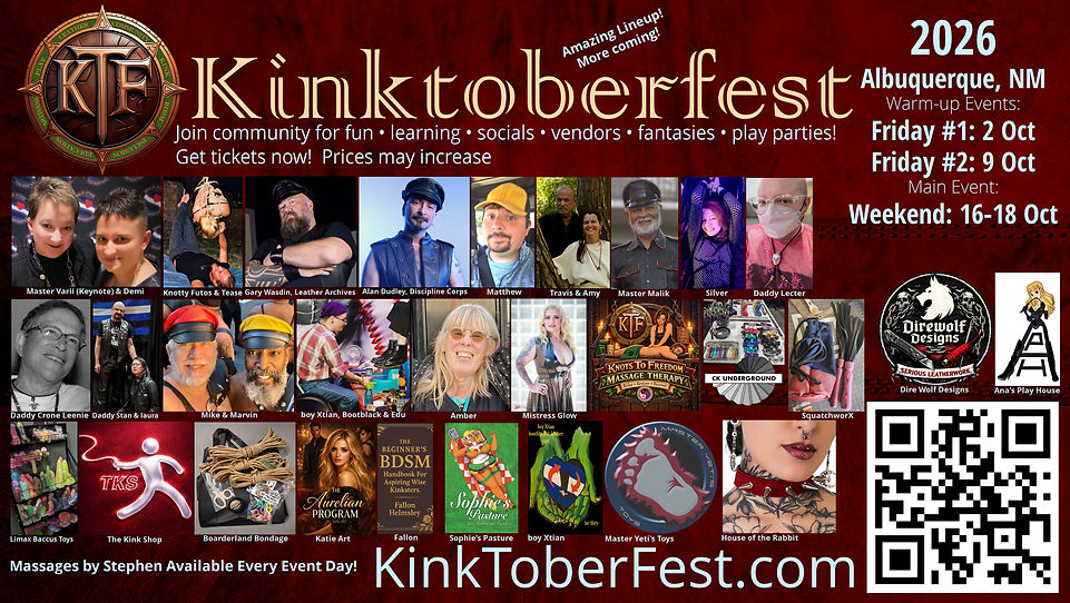 Kinktoberfest 2025 ad, Domum Corium Cordis, Albuquerque, New Mexico