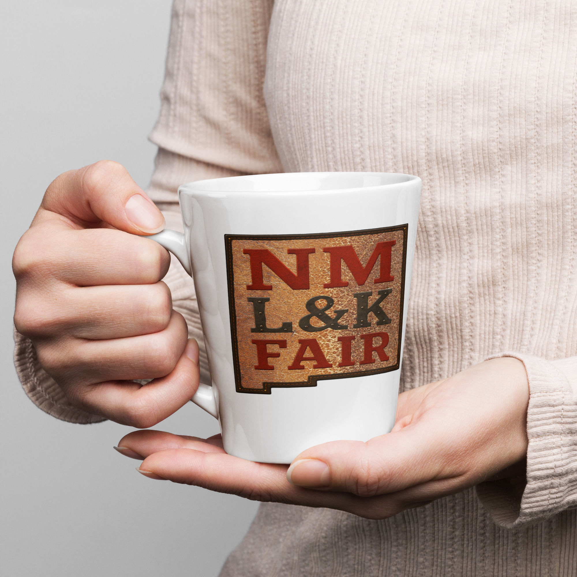 NM Leather Kink Fair Latte mug
