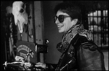 Members outside, Sirens Motorcycle Club, Albuquerque, New Mexico
