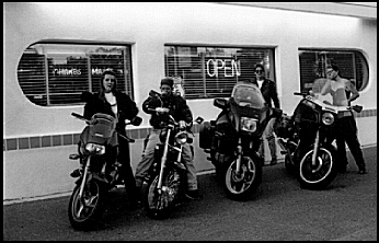 Outside Route 66 Diner, Sirens Motorcycle Club, Albuquerque, New Mexico